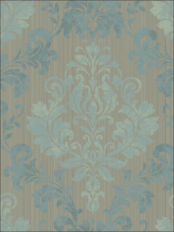 Gainsborough fabric in celeste and slate color - pattern number CB74002 - by Carl Robinson in the Carl Robinson 7 Monte Carlo collection