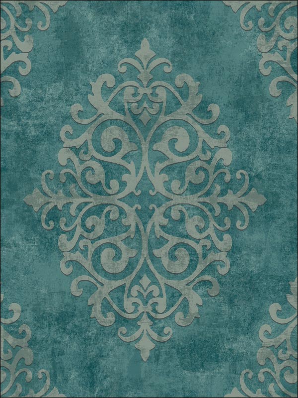Galena With Swarovski Elements fabric in peacock color - pattern number CB74102 - by Carl Robinson in the Carl Robinson 7 Monte Carlo collection