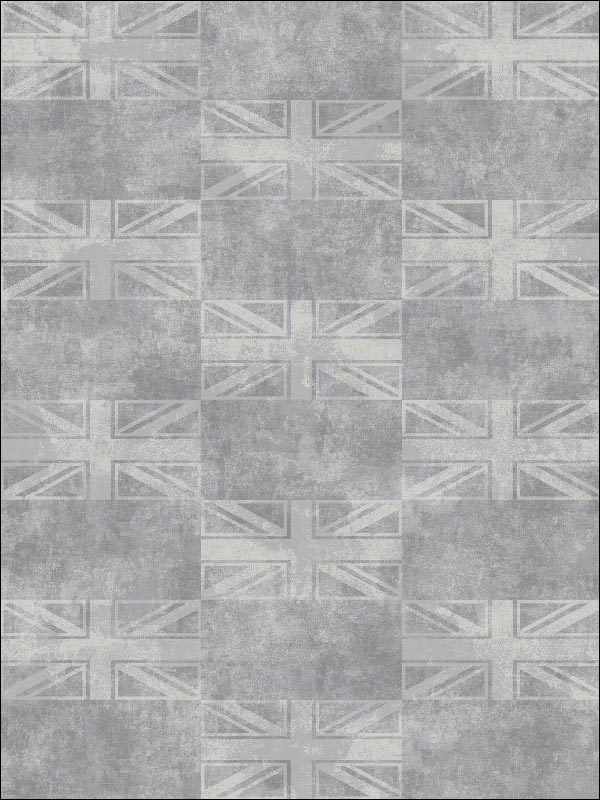 Greenwich wallpaper in lead color - pattern number CB76207 - by Carl Robinson in the Carl Robinson 7 Monte Carlo collection