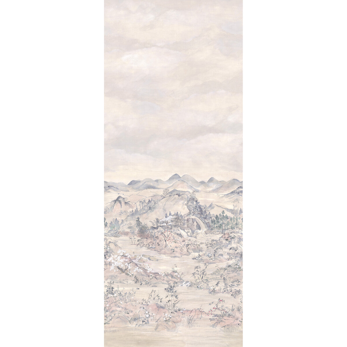 Japanese Chinoiserie Mural in sand color - pattern number 126/5013.CS.0 - by Cole and Son in the Shinrin Yoku collection