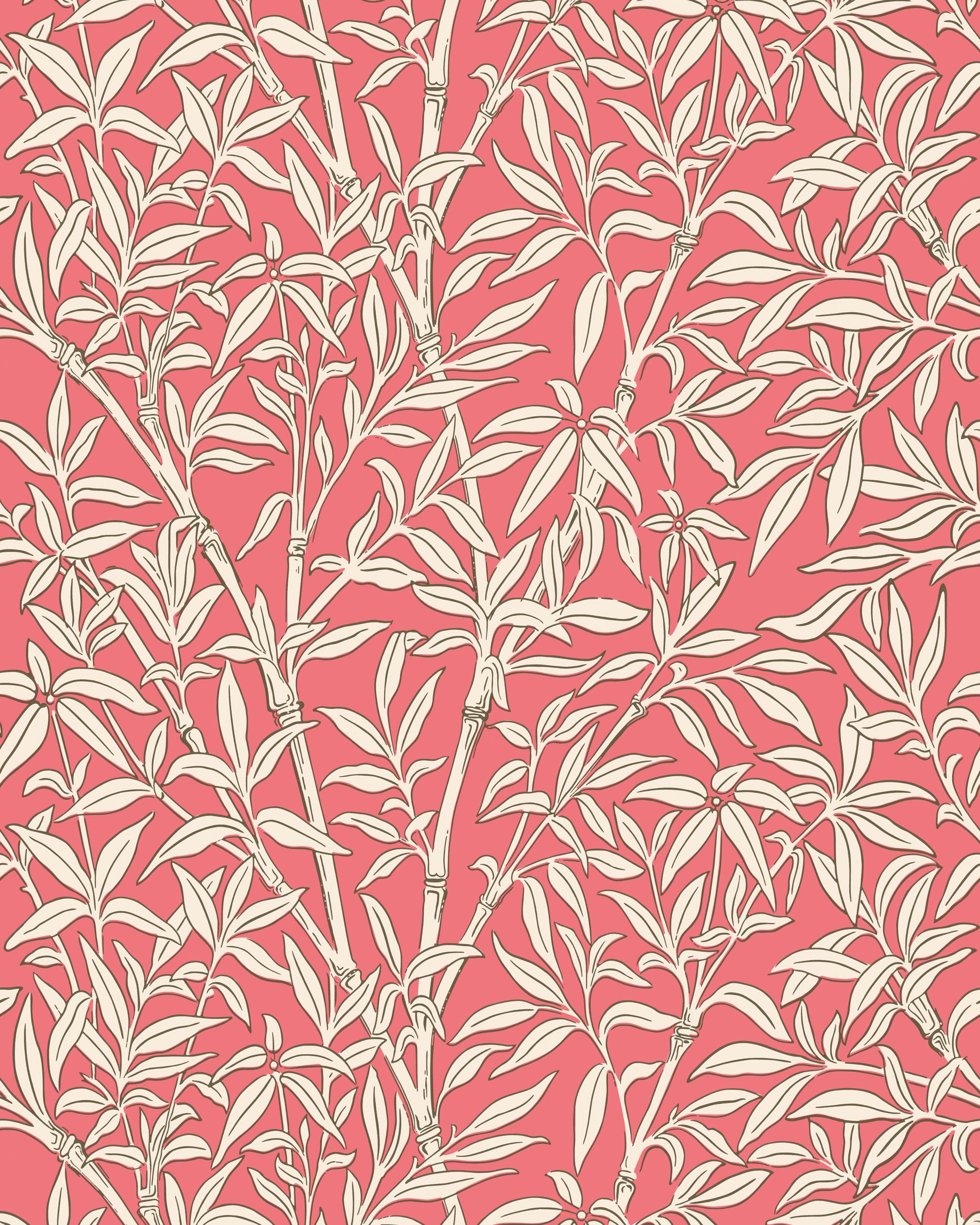 Bamboo Forest Wallpaper in chalk/rouge color - pattern number 127/1001.CS.0 - by Cole and Son in the Classics Vol I collection