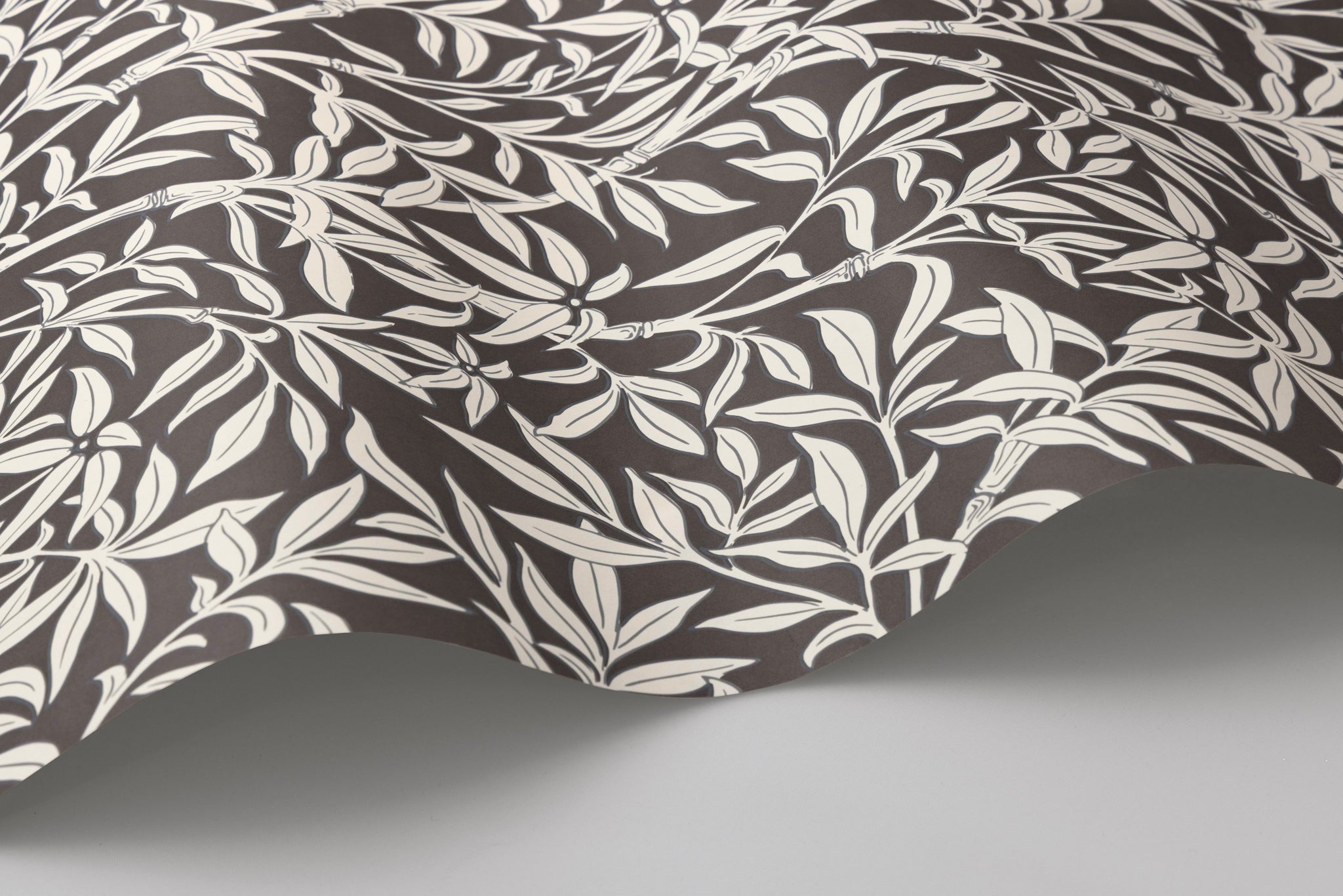 Bamboo Forest Wallpaper in snow on soot color - pattern number 127/1007.CS.0 - by Cole and Son in the Classics Vol I collection