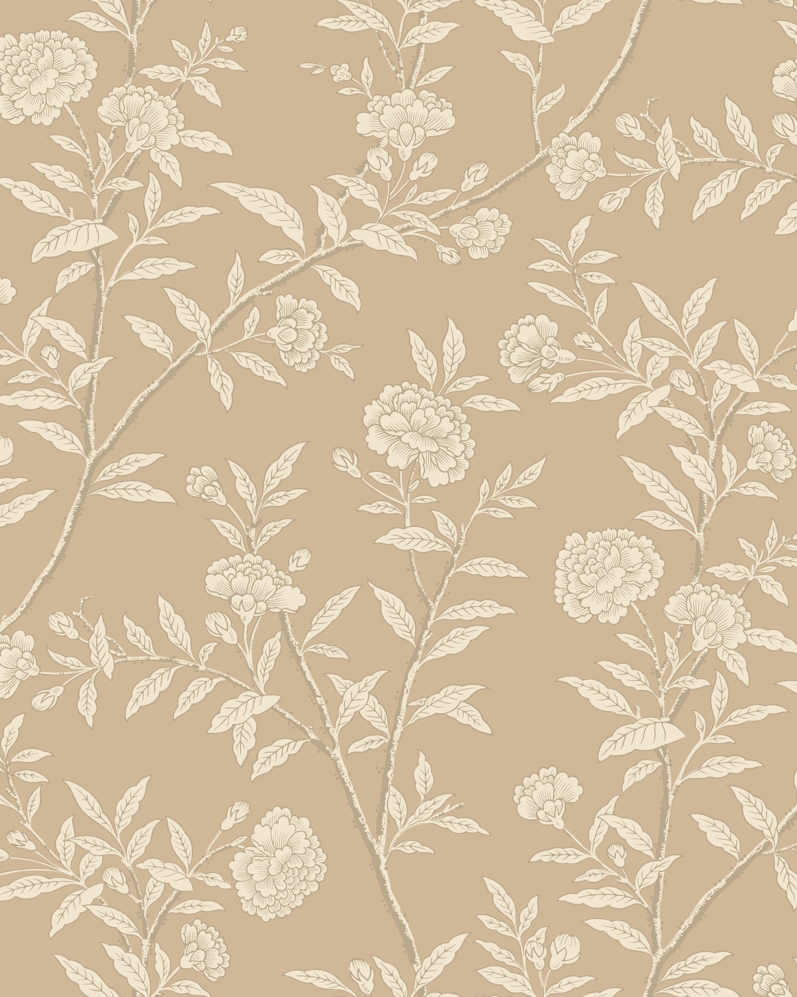 Roseberry Wallpaper in champagne shimmer color - pattern number 127/3018.CS.0 - by Cole and Son in the Classics Vol I collection