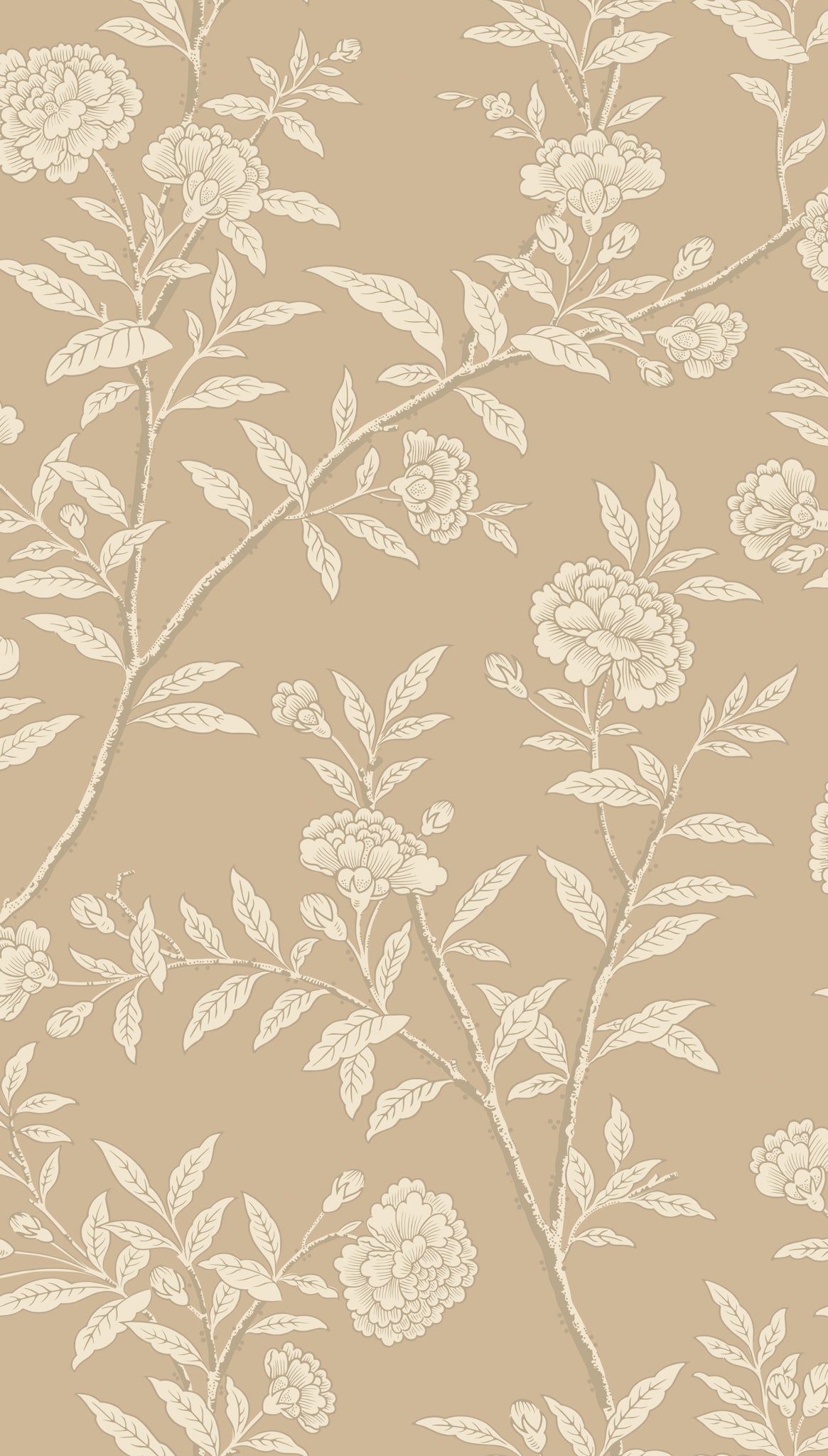 Roseberry Wallpaper in champagne shimmer color - pattern number 127/3018.CS.0 - by Cole and Son in the Classics Vol I collection