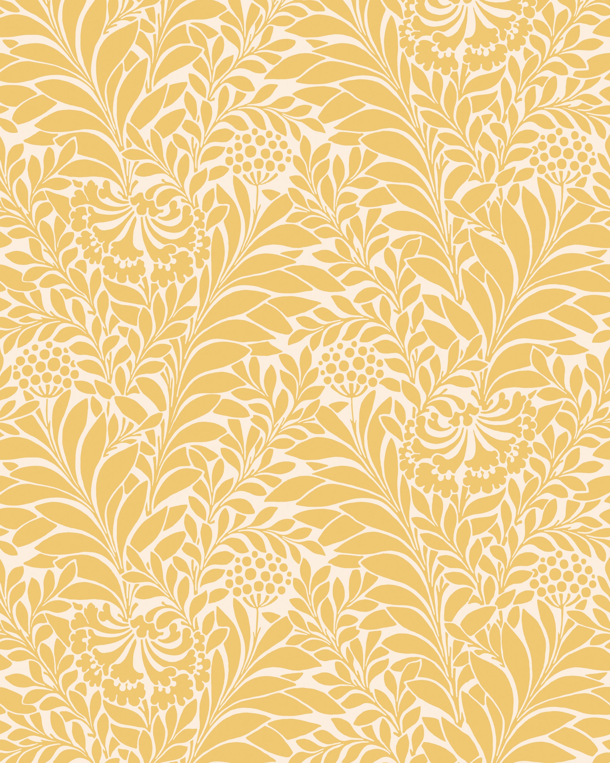 Honeysuckle Wallpaper in daffodil color - pattern number 127/5026.CS.0 - by Cole and Son in the Classics Vol I collection