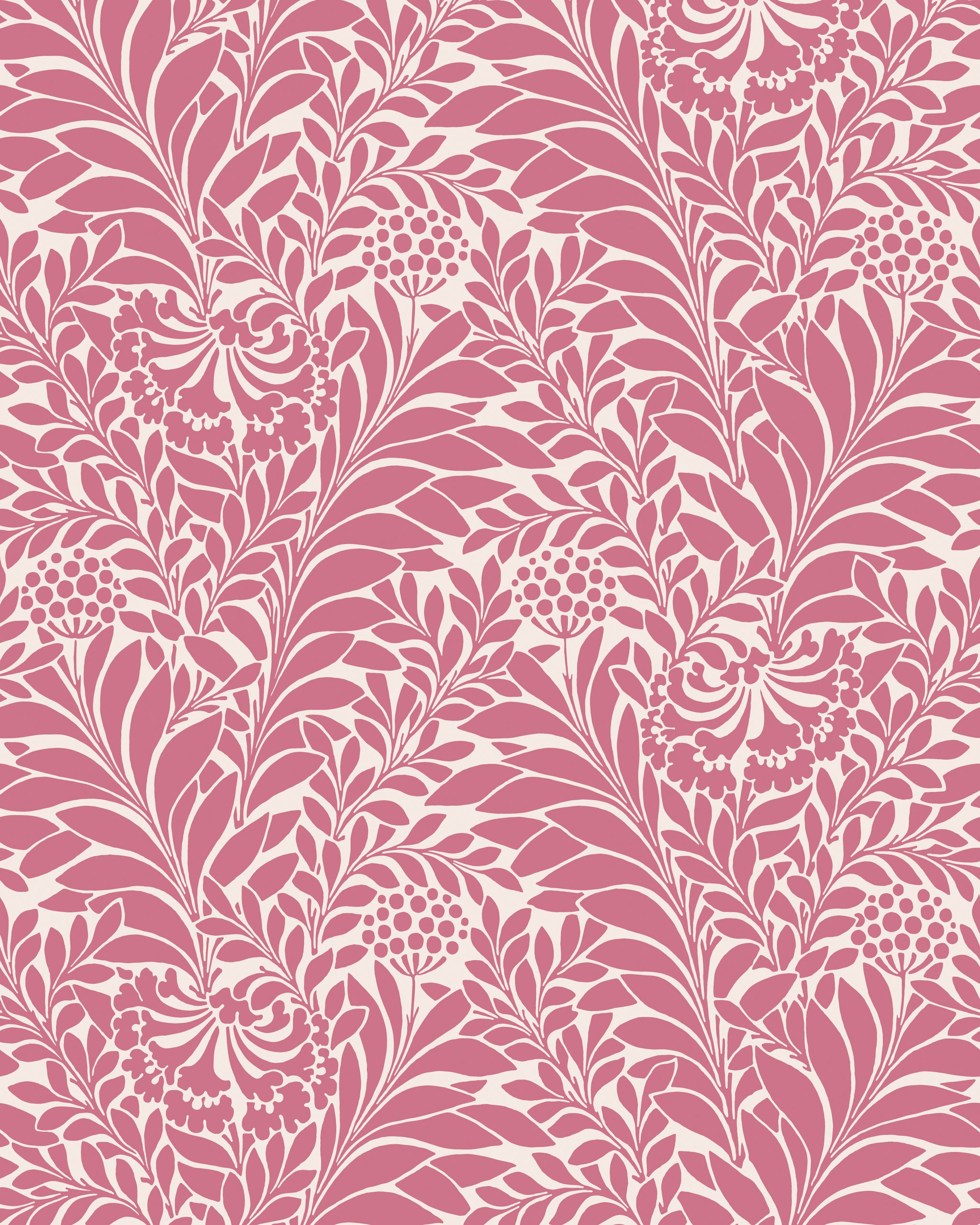 Honeysuckle Wallpaper in raspberry color - pattern number 127/5028.CS.0 - by Cole and Son in the Classics Vol I collection