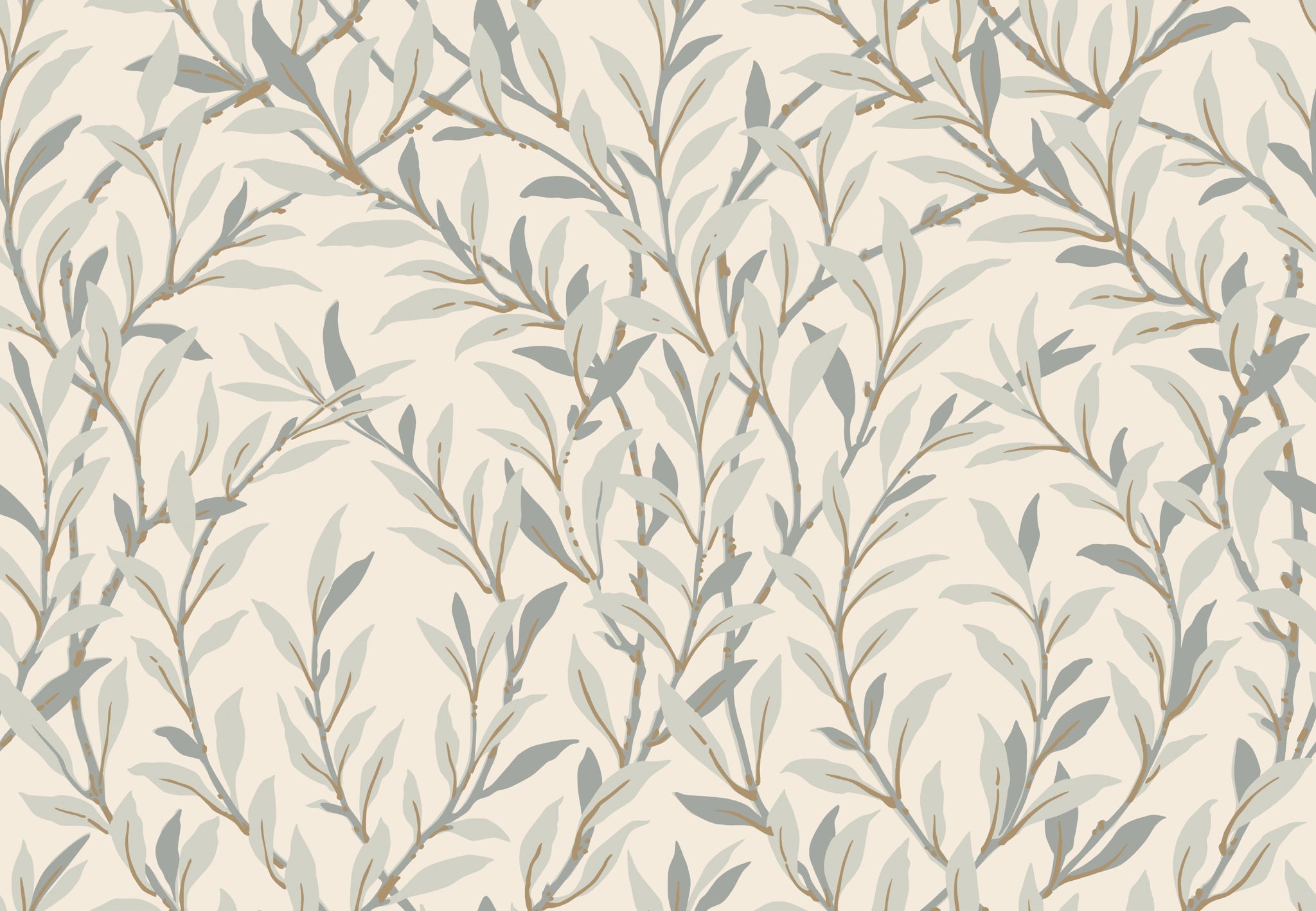 Willow Branch Wallpaper in pebble/cream color - pattern number 127/7037.CS.0 - by Cole and Son in the Classics Vol I collection