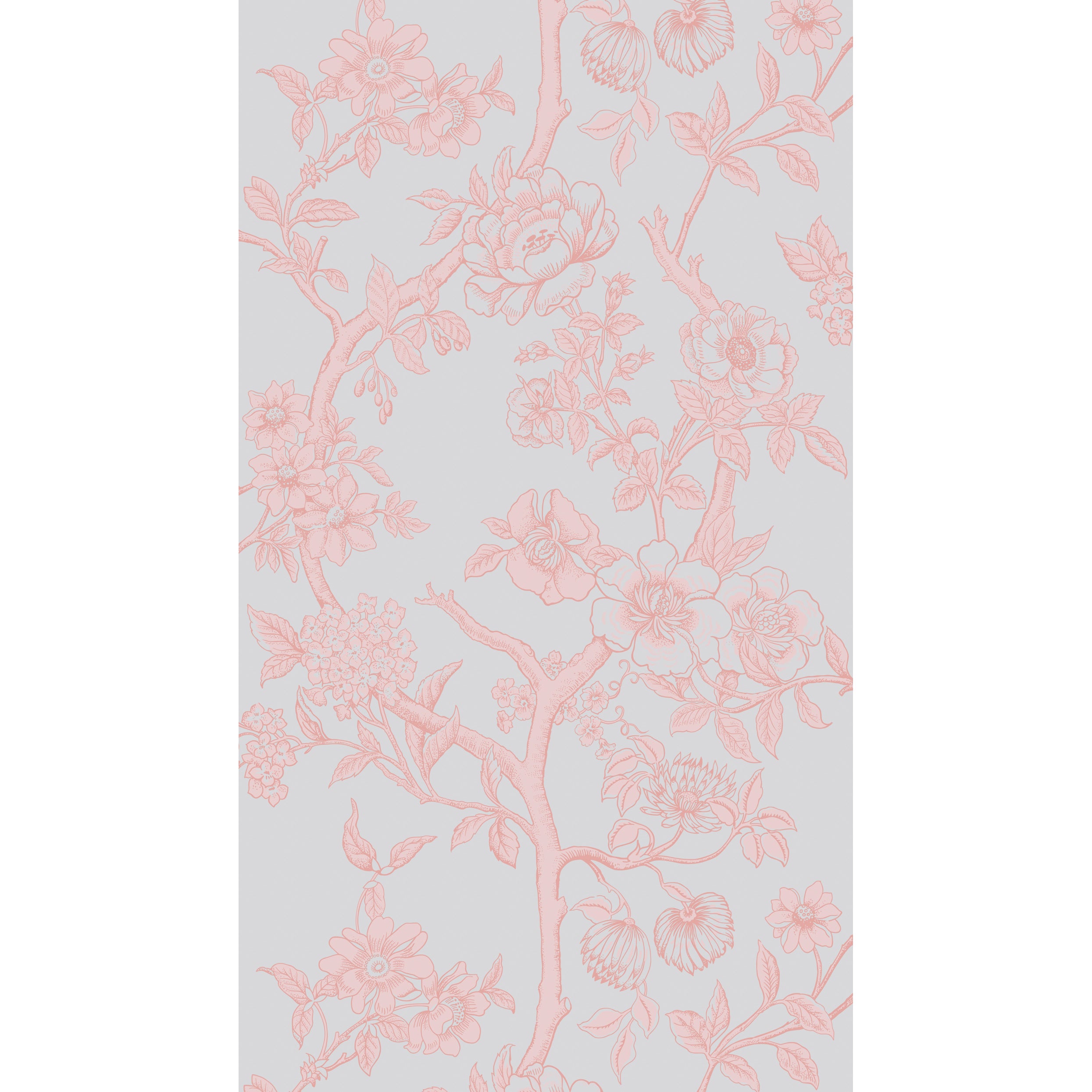 Paradise Tree Wallpaper in pastel blue color - pattern number 128/2008.CS.0 - by Cole and Son in the Classics Vol II collection