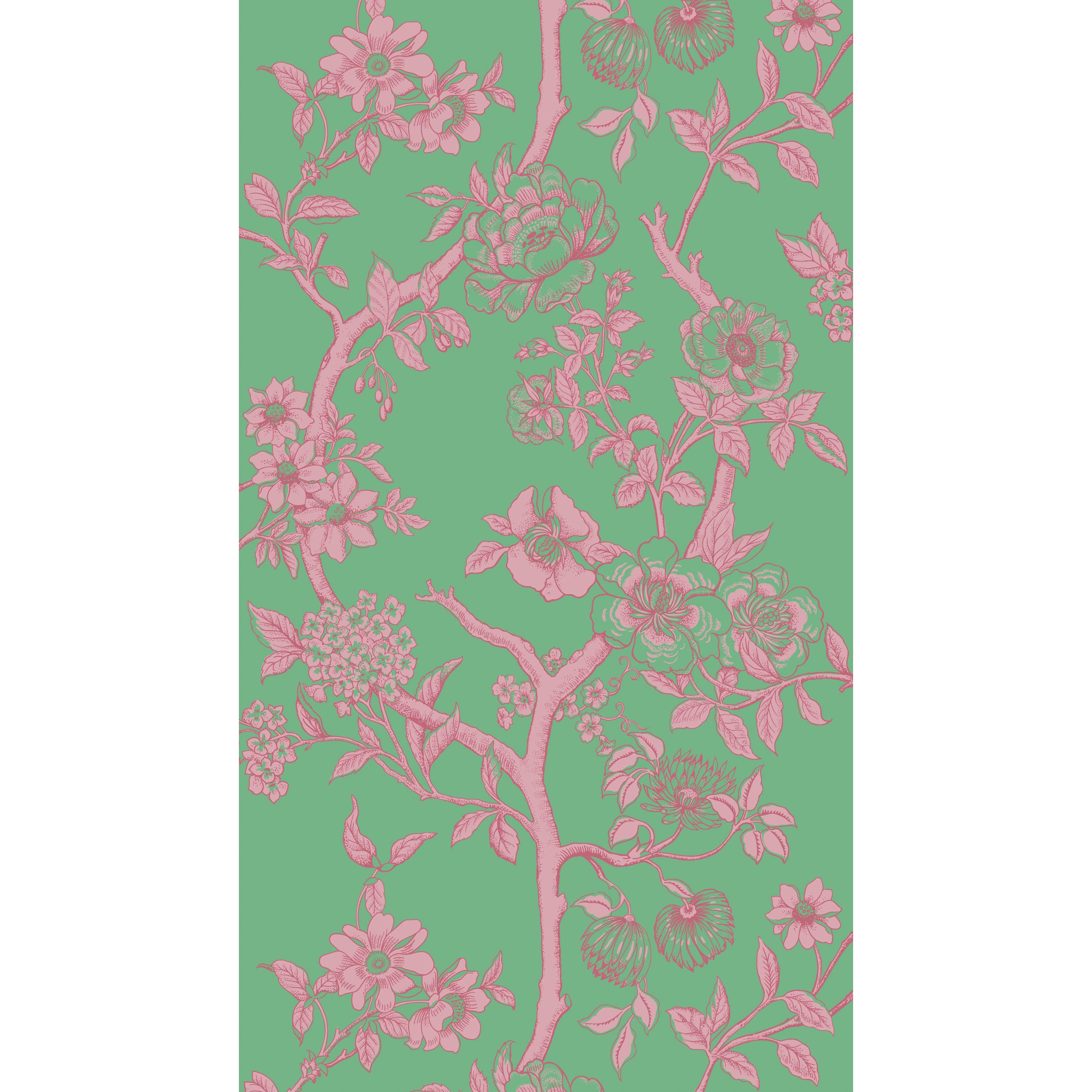 Paradise Tree Wallpaper in emerald color - pattern number 128/2012.CS.0 - by Cole and Son in the Classics Vol II collection
