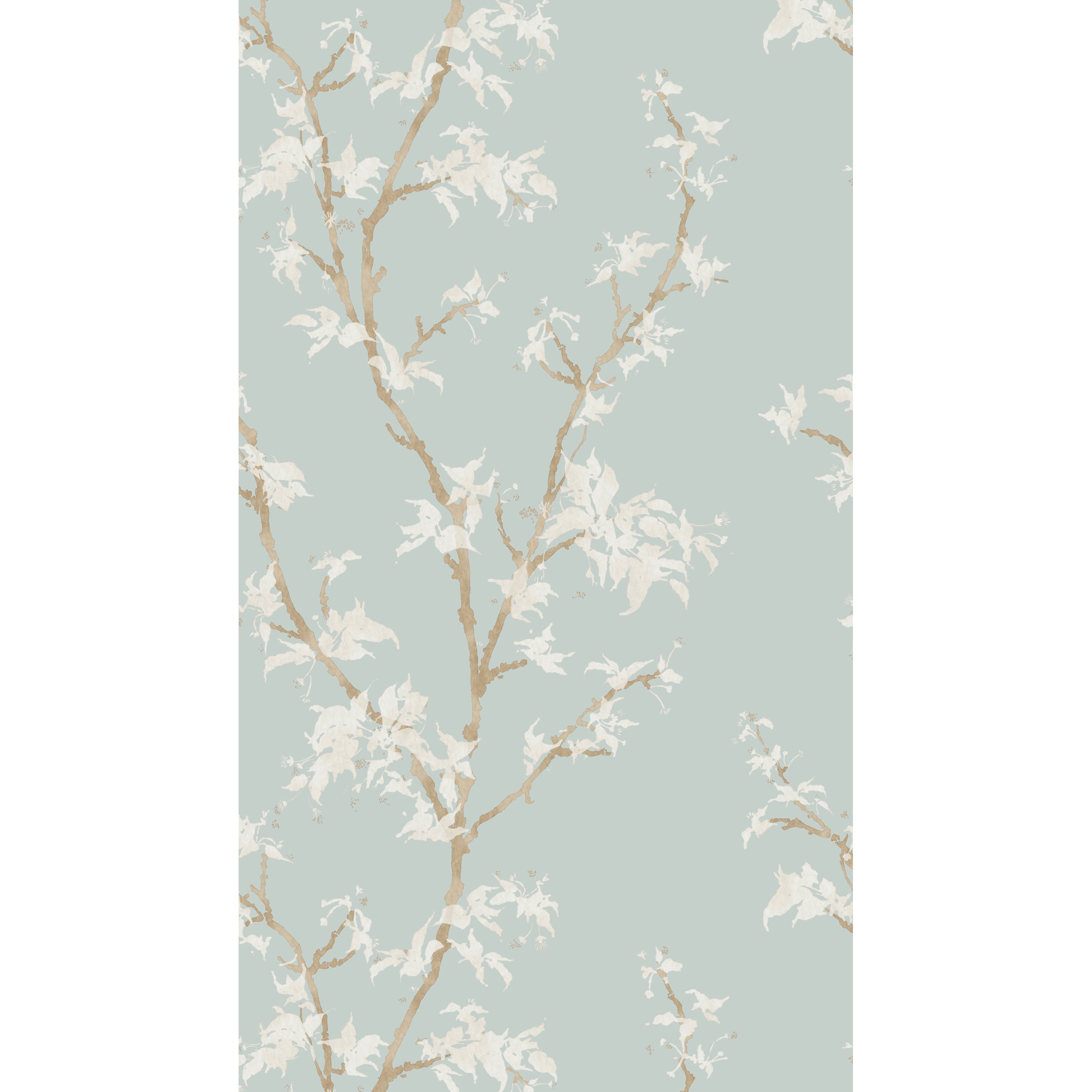 Chinese Branch Wallpaper in duck egg color - pattern number 128/3016.CS.0 - by Cole and Son in the Classics Vol II collection