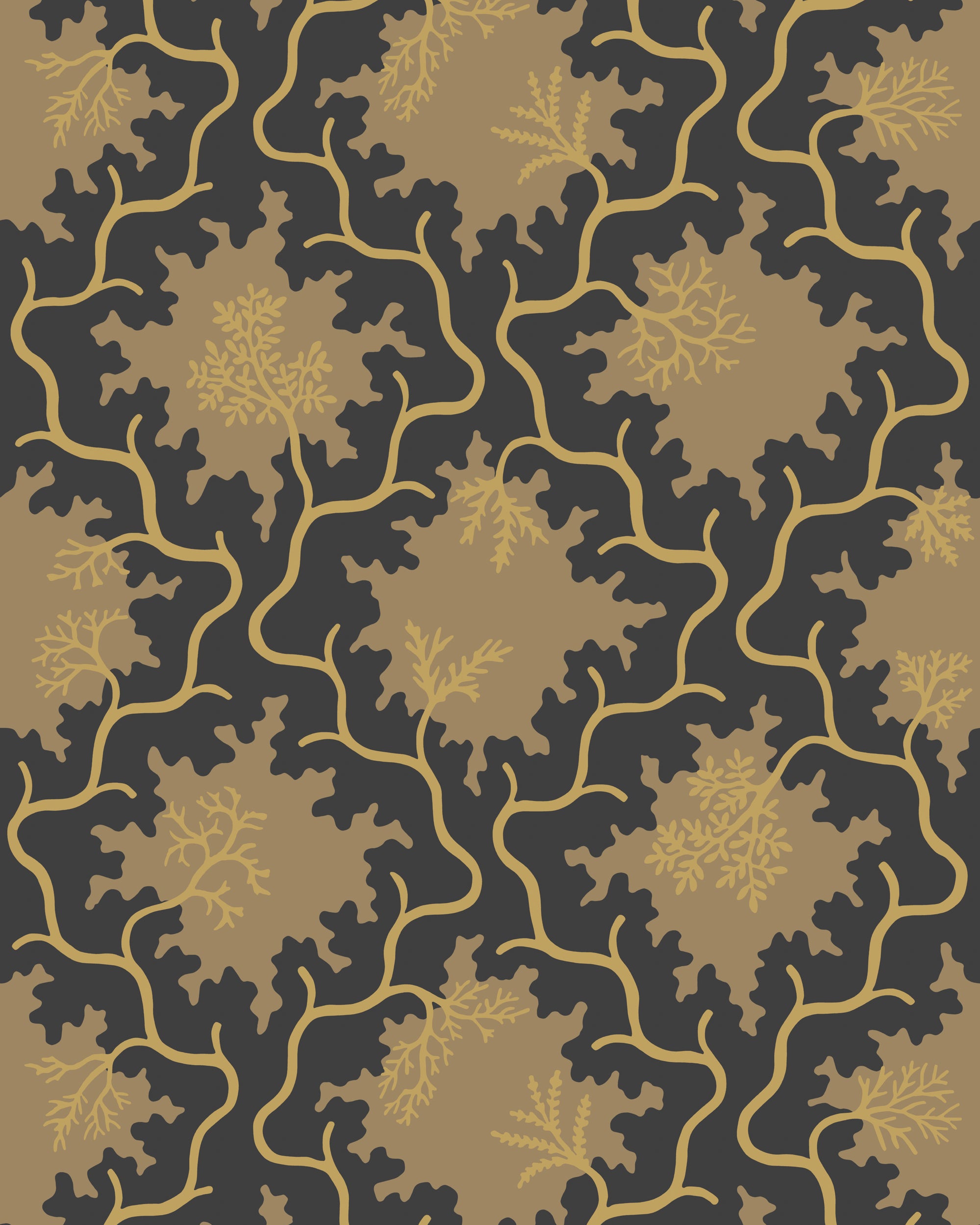 Moss Trellis Wallpaper in black color - pattern number 128/4018.CS.0 - by Cole and Son in the Classics Vol II collection
