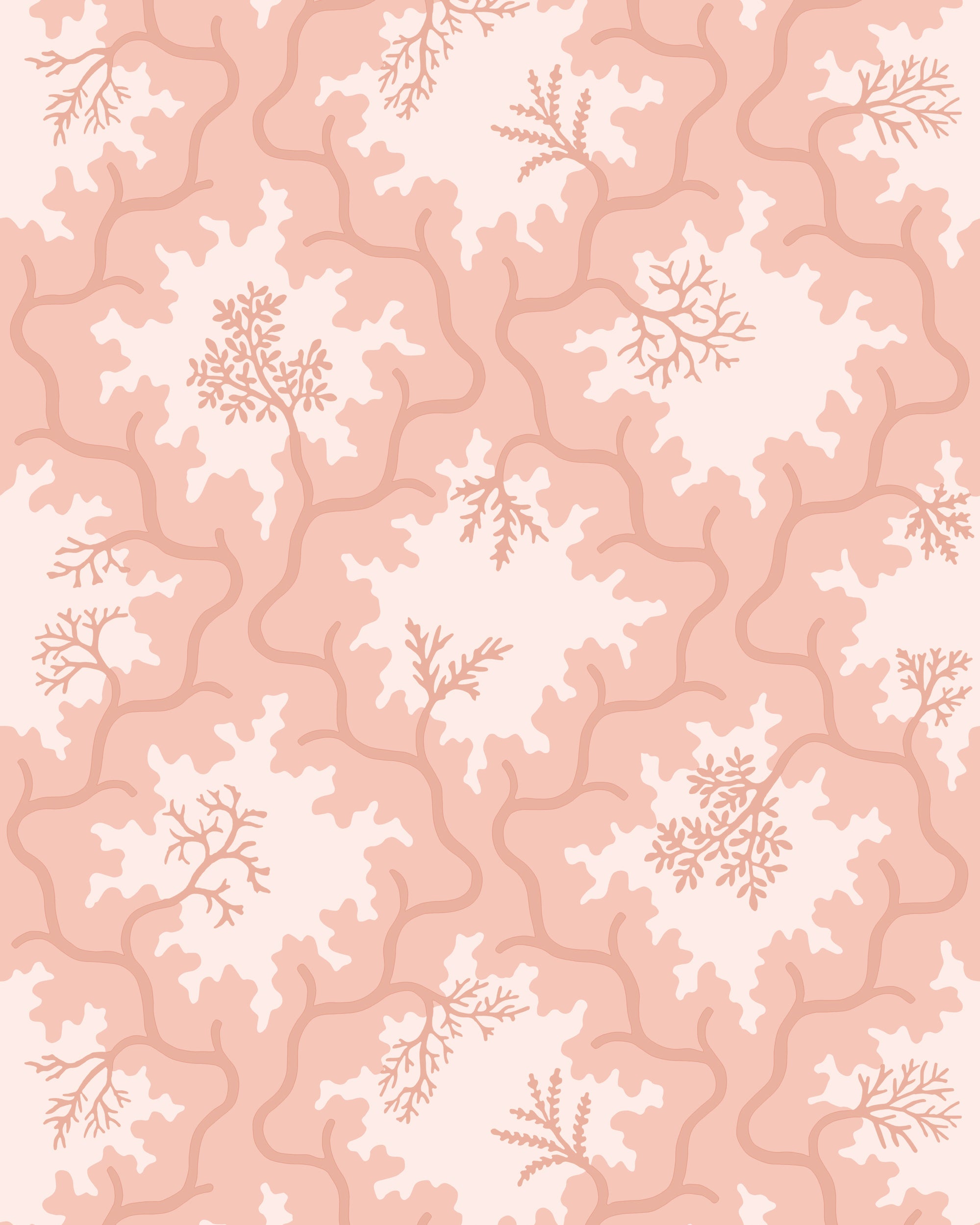 Moss Trellis Wallpaper in soft coral color - pattern number 128/4020.CS.0 - by Cole and Son in the Classics Vol II collection