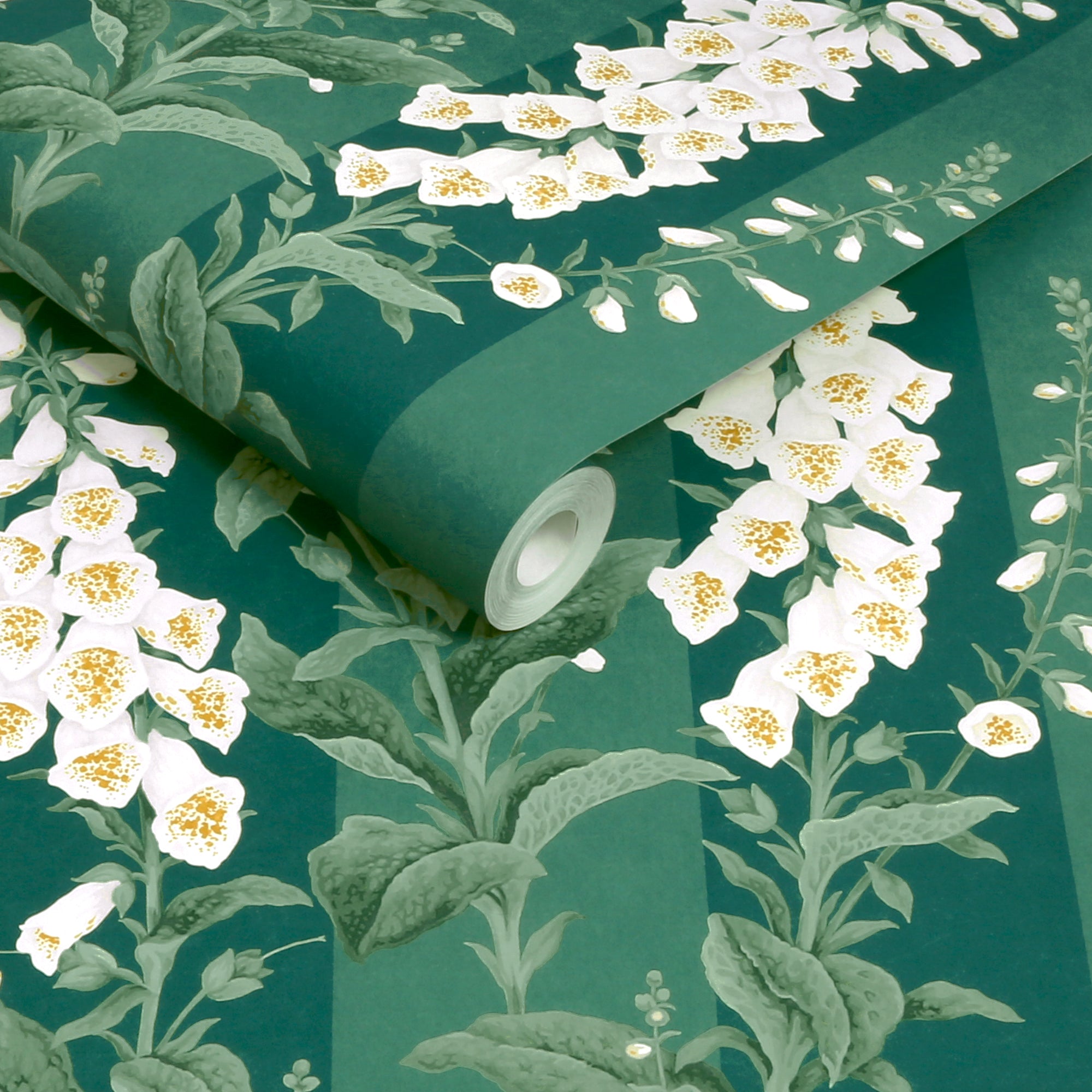 Foxglove Wallpaper in teal color - pattern number 130311 - by Graham and Brown in the 2025 Exclusives collection