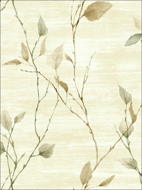 Leaf Branches fabric in 40204 color - pattern number SG40204 - by Pelican Prints in the Sage II collection