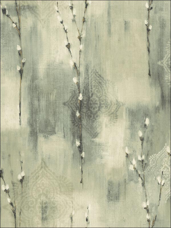 Pussy Willow fabric in 41202 color - pattern number SG41202 - by Pelican Prints in the Sage II collection