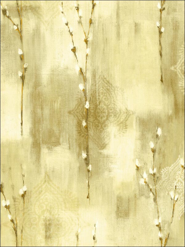 Pussy Willow fabric in 41205 color - pattern number SG41205 - by Pelican Prints in the Sage II collection
