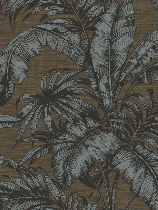 Tropical Leaves wallpaper in 41402 color - pattern number SG41402 - by Pelican Prints in the Sage II collection