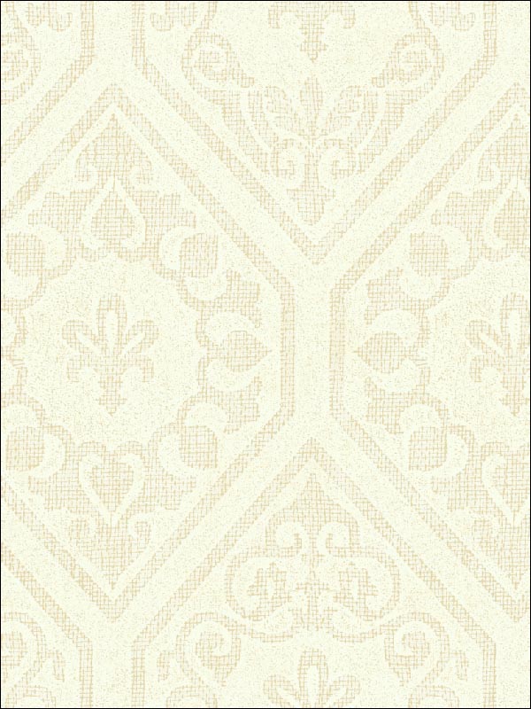 Gesso Damask wallpaper in 41705 color - pattern number SG41705 - by Pelican Prints in the Sage II collection