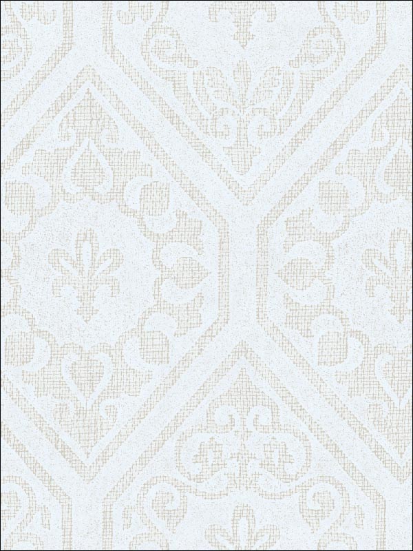 Gesso Damask wallpaper in 41708 color - pattern number SG41708 - by Pelican Prints in the Sage II collection