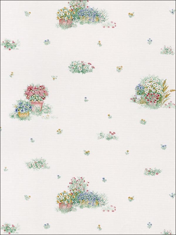 Garden Mini fabric in whites color - pattern number CN22620 - by Patton Norwall in the Fresh Kitchens 5 collection
