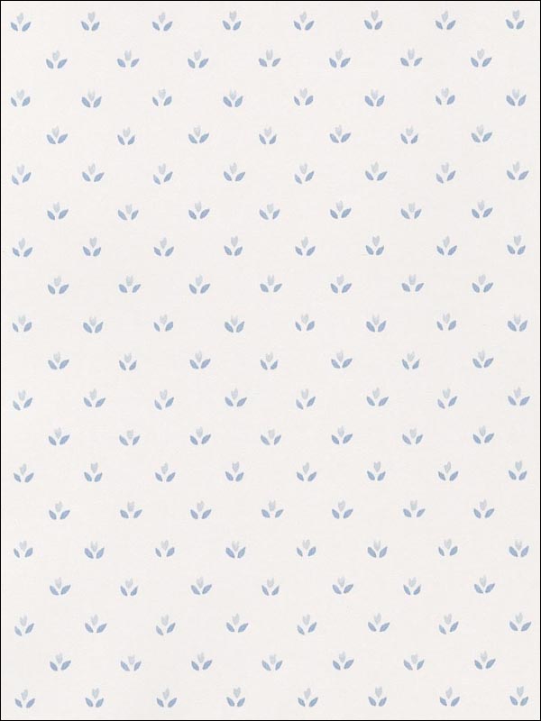 Tulips fabric in blues whites color - pattern number FK26951 - by Patton Norwall in the Fresh Kitchens 5 collection