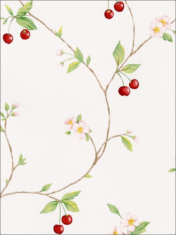 Cherry Trail fabric in browns greens reds color - pattern number FK26957 - by Patton Norwall in the Fresh Kitchens 5 collection
