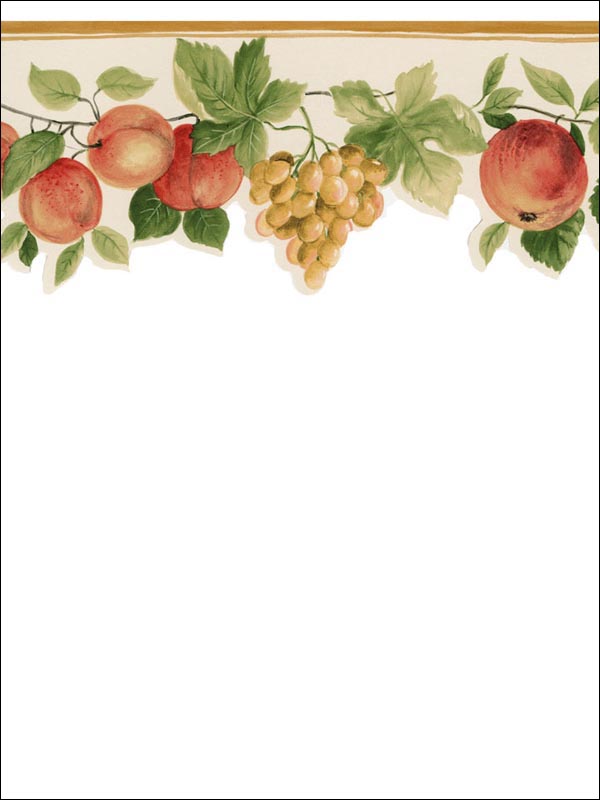 Fruit fabric in reds greens yellows color - pattern number KC78350DC - by Patton Norwall in the Fresh Kitchens 5 collection