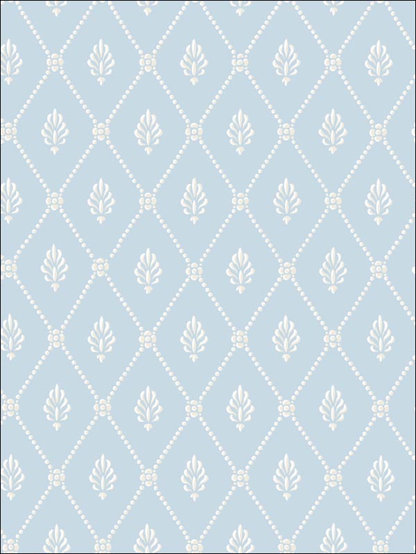 Alma fabric in blue color - pattern number 100/11055.CS.0 - by Cole and Son in the Archive Anthology collection