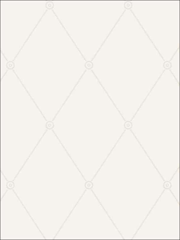 Large Georgian Rope Trellis fabric in ivory color - pattern number 100/13060.CS.0 - by Cole and Son in the Archive Anthology collection