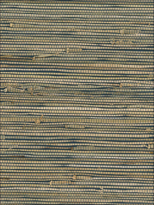 Rushcloth fabric in blue brown color - pattern number NA201 - by Seabrook in the Natural Resource Seabrook collection