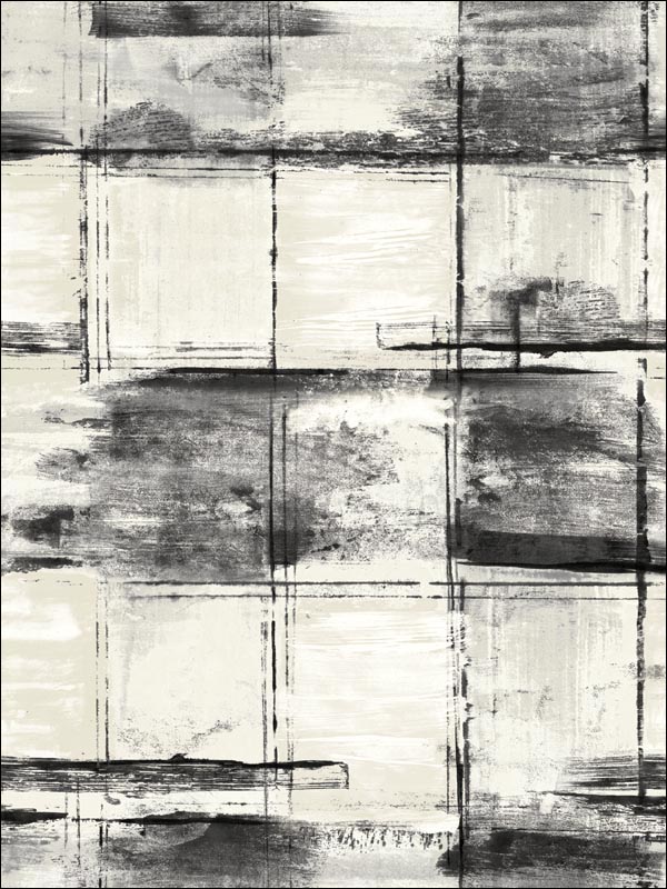 Curie Texture fabric in metallic ivory and ebony color - pattern number AV50300 - by Seabrook in the Avant Garde by Seabrook Designs collection