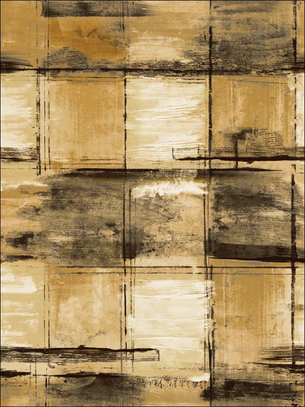 Curie Texture fabric in metallic gold and ebony color - pattern number AV50305 - by Seabrook in the Avant Garde by Seabrook Designs collection
