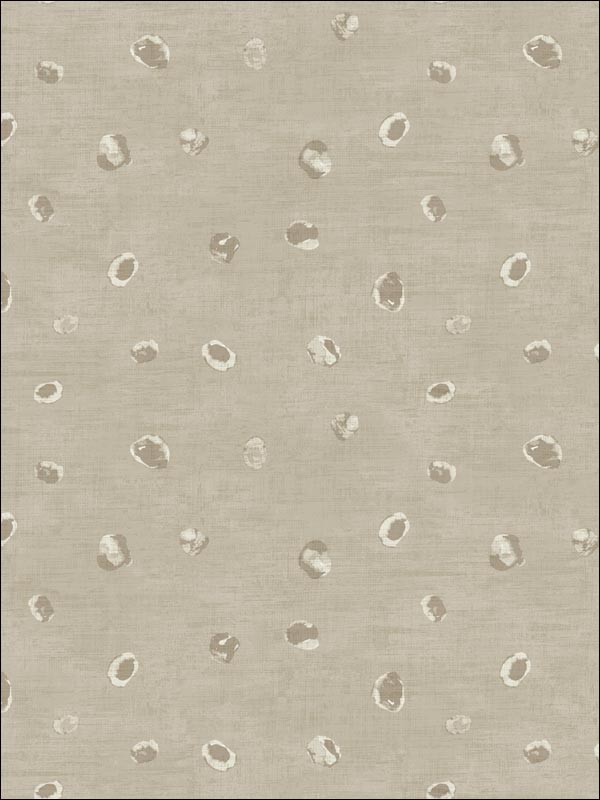 Hubble Dots fabric in metallic taupe color - pattern number AV50606 - by Seabrook in the Avant Garde by Seabrook Designs collection