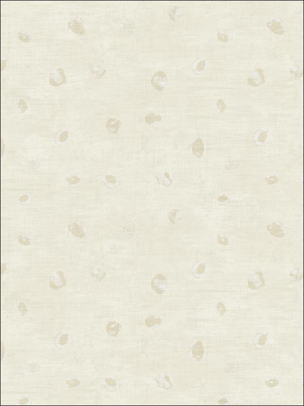 Hubble Dots fabric in metallic gold and ivory color - pattern number AV50608 - by Seabrook in the Avant Garde by Seabrook Designs collection