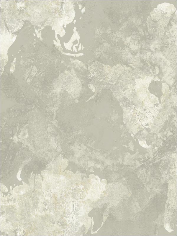 Galileo Faux wallpaper in metallic silver and off white color - pattern number AV50908 - by Seabrook in the Avant Garde by Seabrook Designs collection
