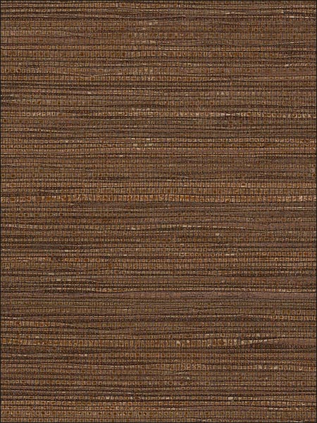 Pearl Coated Fine Seagrass fabric in red brown color - pattern number 488407 - by Patton Norwall in the Decorator Grasscloth II collection