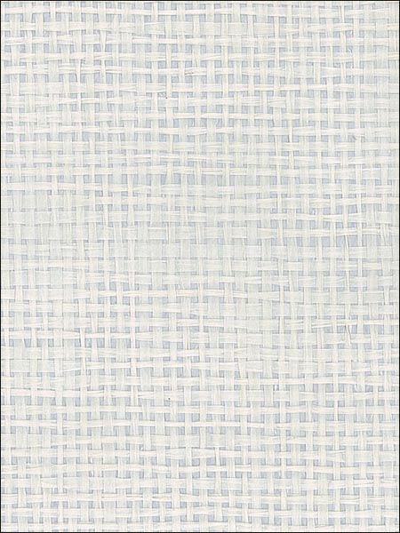 Paper Weave with Foil Backing fabric in white metallic color - pattern number 488428 - by Patton Norwall in the Decorator Grasscloth II collection