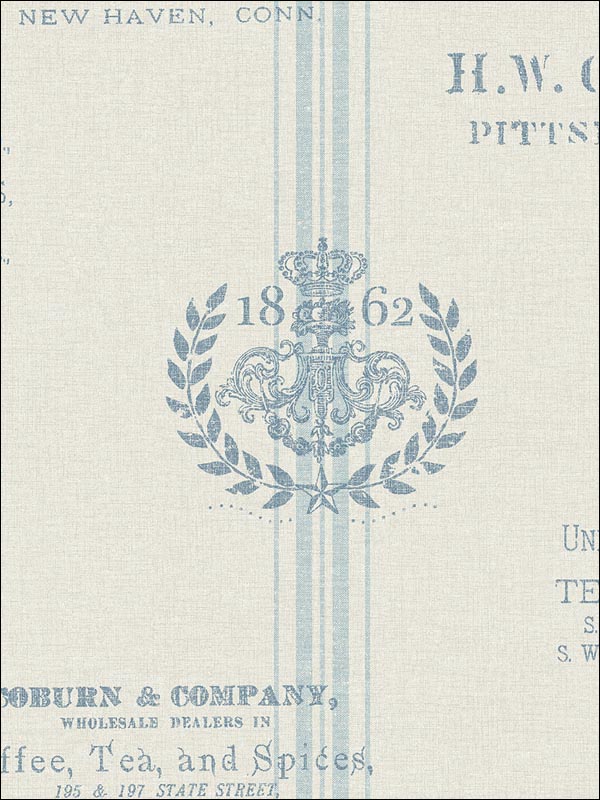 Dry Goods fabric in 61802 color - pattern number YC61802 - by Wallquest in the Yacht Club collection