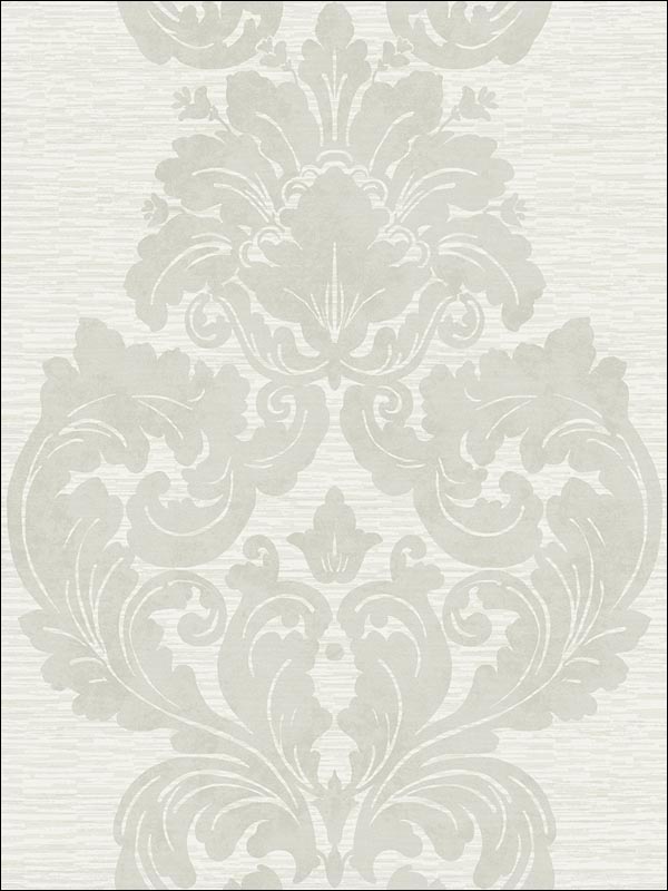 Damask Stripe fabric in 20001 color - pattern number BW20001 - by Paper and Ink in the Black and White Paper and Ink collection