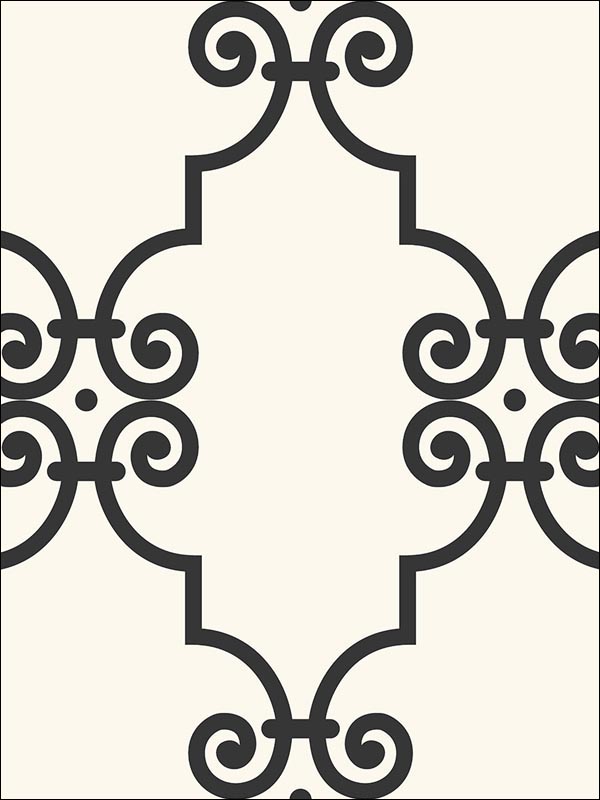 Ironwork fabric in 20500 color - pattern number BW20500 - by Paper and Ink in the Black and White Paper and Ink collection
