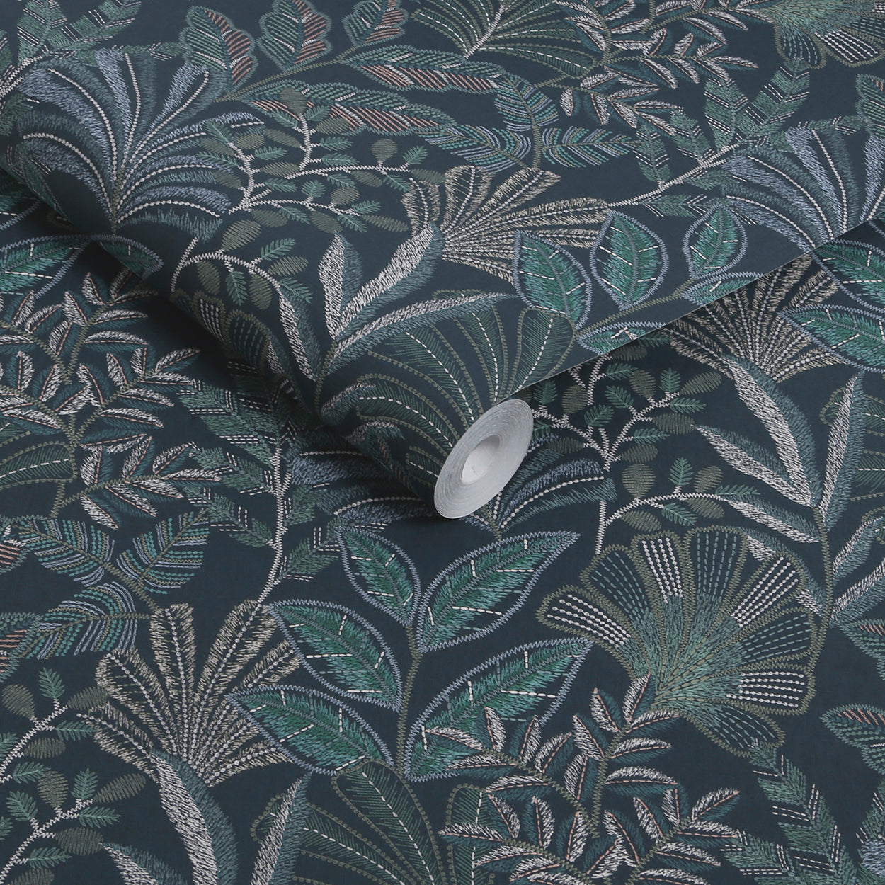 Vendura Weave Wallpaper in navy color - pattern number 142319 - by Graham and Brown in the 2025 Exclusives collection