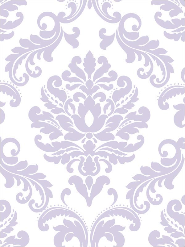 Ariel Peel and Stick fabric in purple color - pattern number NU1396 - by Brewster in the NuWallpaper collection