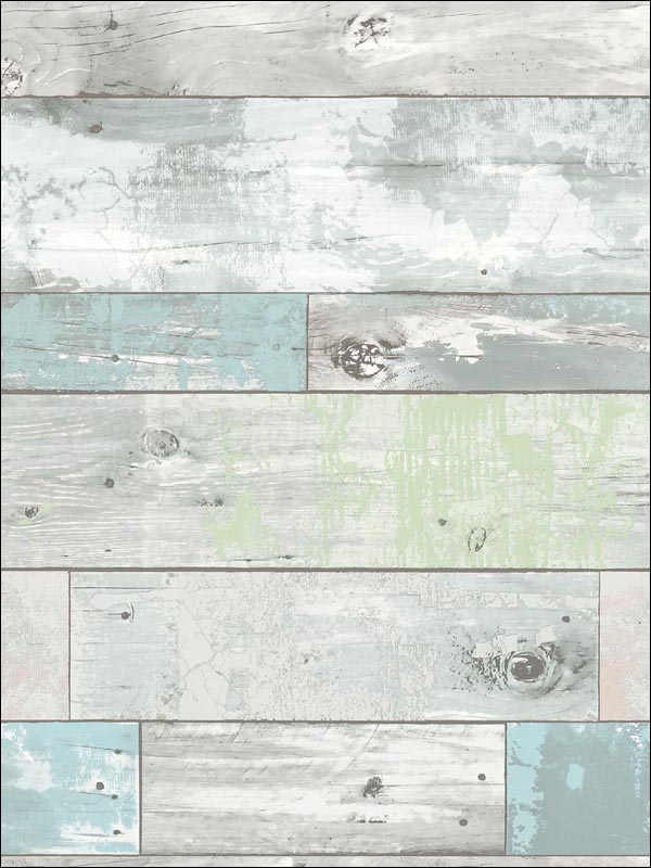 Beachwood Peel and Stick fabric in neutral color - pattern number NU1647 - by Brewster in the NuWallpaper collection