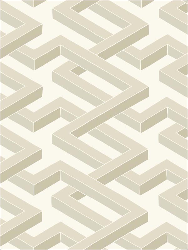 Luxor fabric in white color - pattern number 105/1003.CS.0 - by Cole and Son in the Geometric II collection