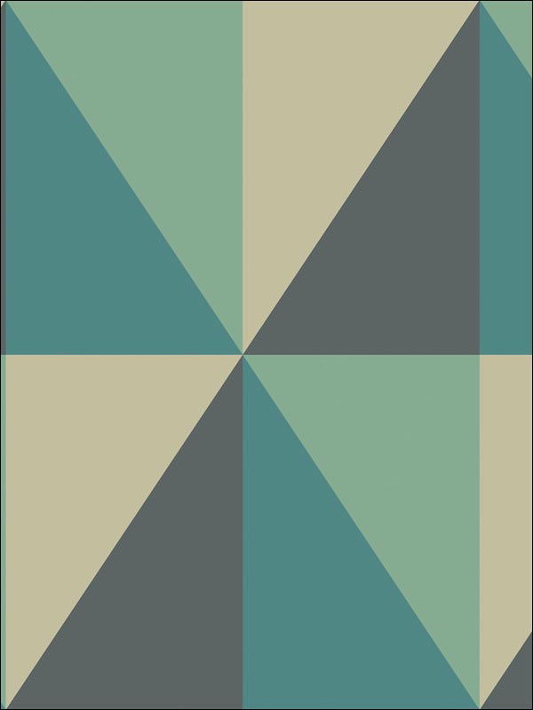 Apex Grand fabric in teal color - pattern number 105/10045.CS.0 - by Cole and Son in the Geometric II collection