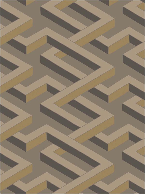 Luxor fabric in linen color - pattern number 105/1006.CS.0 - by Cole and Son in the Geometric II collection