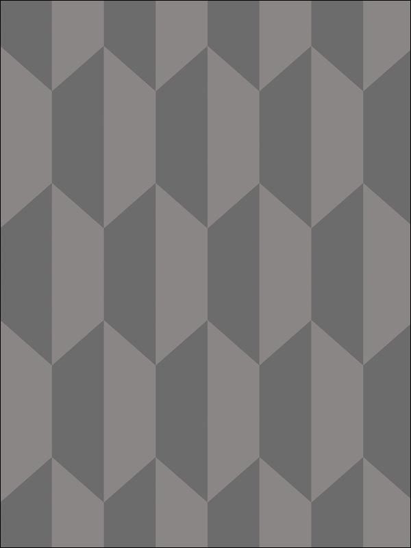 Tile fabric in mole and gilver color - pattern number 105/12051.CS.0 - by Cole and Son in the Geometric II collection