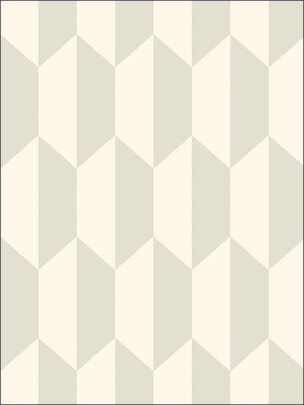 Tile fabric in white and stone color - pattern number 105/12052.CS.0 - by Cole and Son in the Geometric II collection