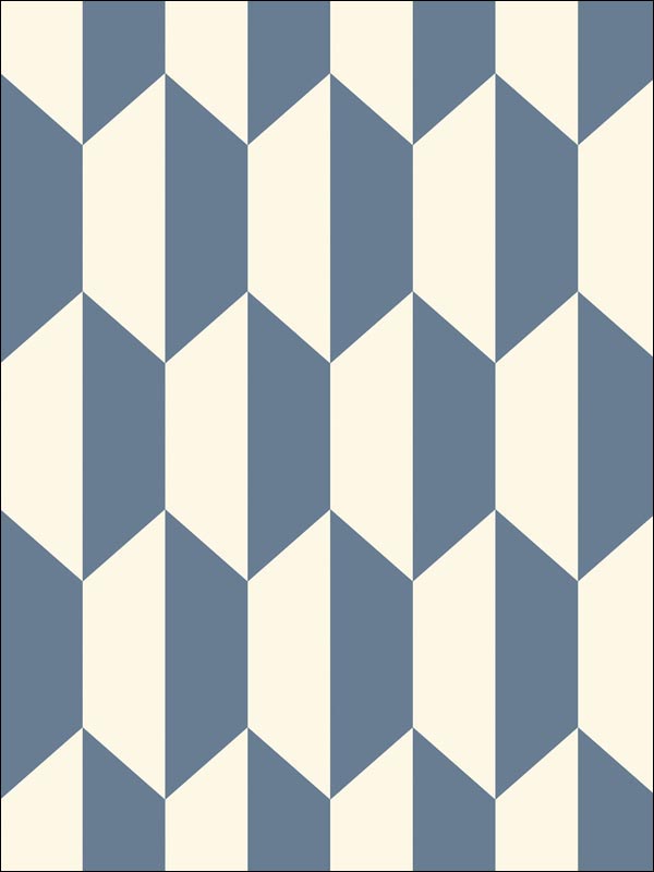 Tile fabric in blue and white color - pattern number 105/12054.CS.0 - by Cole and Son in the Geometric II collection