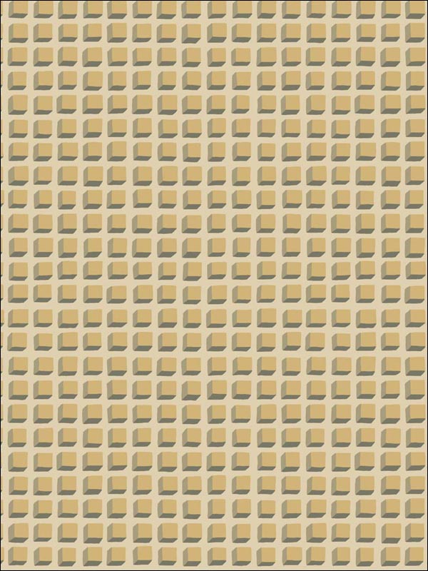 Mosaic fabric in buff and gold color - pattern number 105/3014.CS.0 - by Cole and Son in the Geometric II collection
